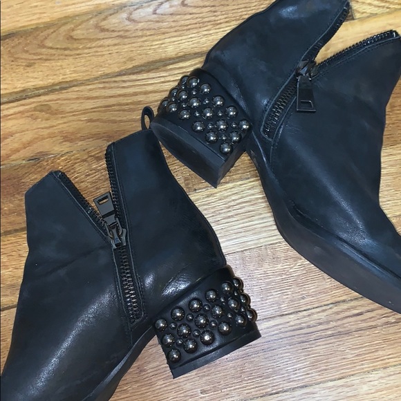 Studded Heel Zip Booties - Picture 6 of 8